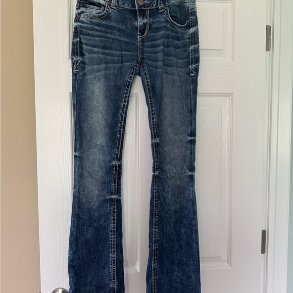 Buckle Women's Dark Blue Boot Cut Jeans - Picture 2 of 2